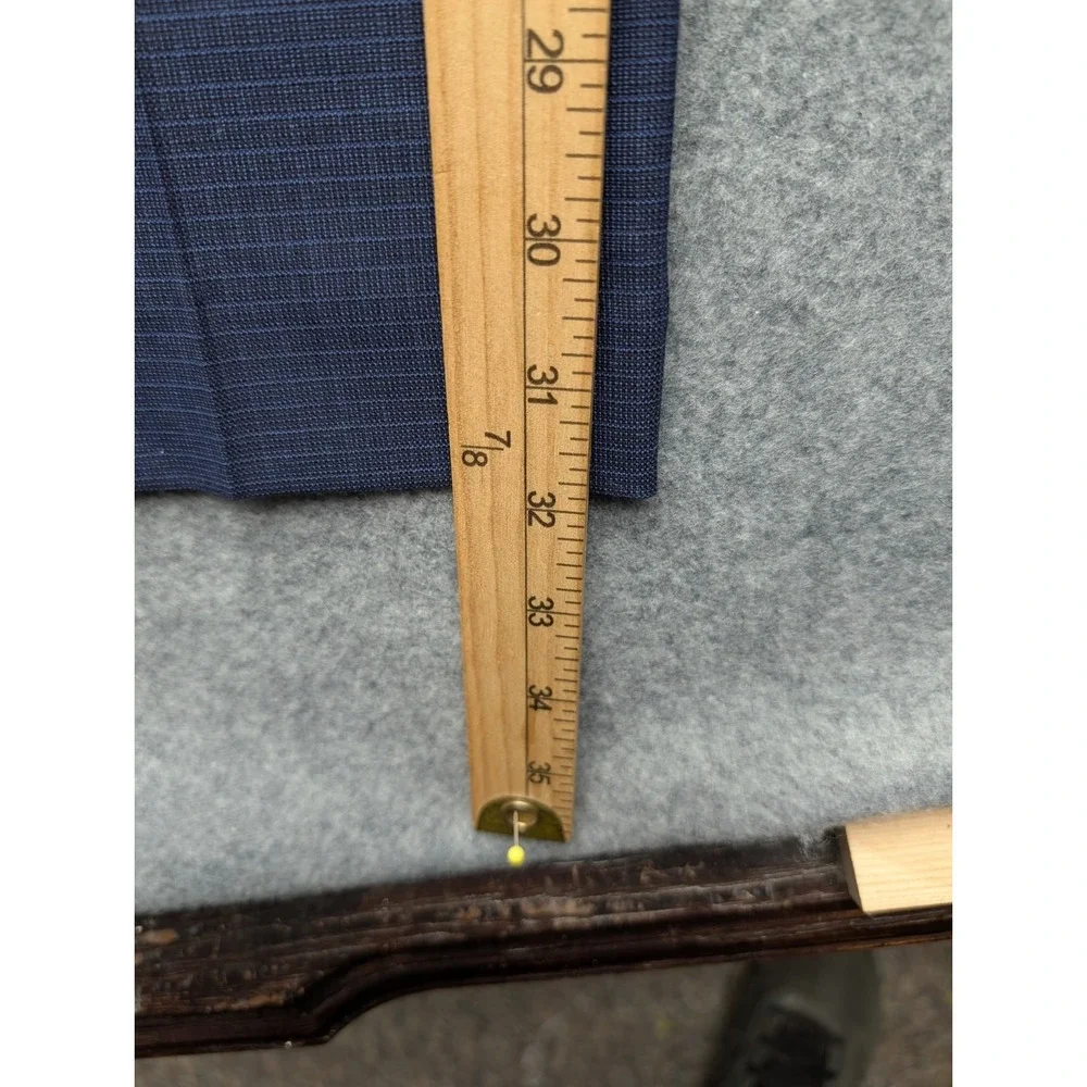 Ralph Lauren Men's Dress Pants 38-32 Blue Patterned Flat Front